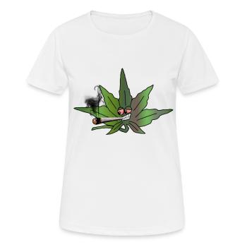 cannabis - T-shirt respirant Femme - blanc - Devant - AI Model Female 172 dark (172cm)