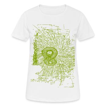 Conception abstraite - T-shirt respirant Femme - blanc - Devant - AI Model Female 172 dark (172cm)