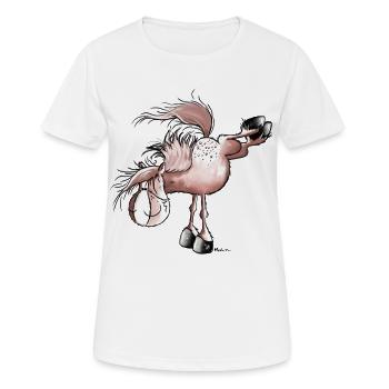 Appaloosa -Westernpferd - - Frauen T-Shirt atmungsaktiv - Weiß - Vorne - AI Model Female 172 dark (172cm)