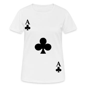 Ace of Clover - Women's Breathable T-Shirt - white - Front - AI Model Female 172 dark (172cm)
