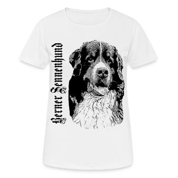 Bernois chien de sennois,Chien de chien,chien de chien,chiens, - T-shirt respirant Femme - blanc - Devant - AI Model Female 172 dark (172cm)