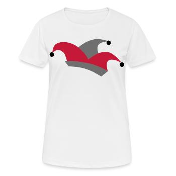 fou bouchon - T-shirt respirant Femme - blanc - Devant - AI Model Female 172 dark (172cm)