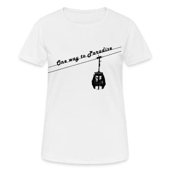 Ski Snowboard Skifahrern Skispringer Geschenk - Frauen T-Shirt atmungsaktiv - Weiß - Vorne - AI Model Female 172 dark (172cm)