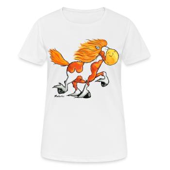 Cheval Islandais – Chevaux Islandais - T-shirt respirant Femme - blanc - Devant - AI Model Female 172 dark (172cm)