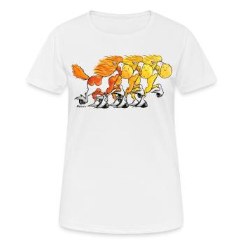 Cheval Islandais – Chevaux Islandais - T-shirt respirant Femme - blanc - Devant - AI Model Female 172 dark (172cm)