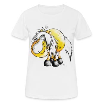 Haflinger - Avelignese - Cheval - T-shirt respirant Femme - blanc - Devant - AI Model Female 172 dark (172cm)