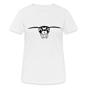 guêpe - T-shirt respirant Femme - blanc - Devant - AI Model Female 172 dark (172cm)