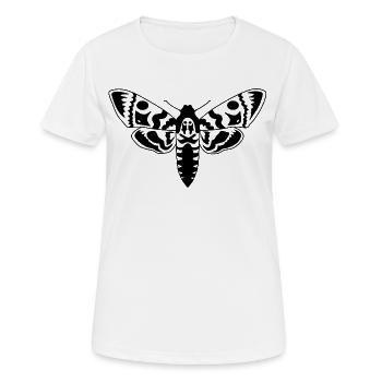 papillon de nuit - T-shirt respirant Femme - blanc - Devant - AI Model Female 172 dark (172cm)