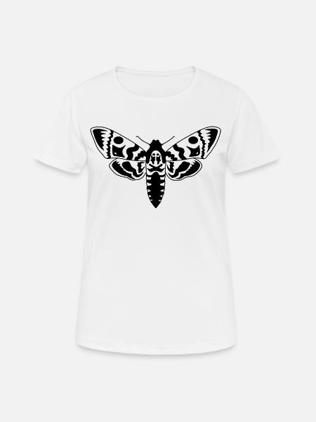 moth - Women's Breathable T-Shirt - white
