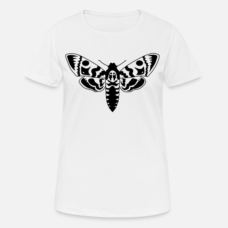 moth - Women's Breathable T-Shirt - white