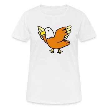 Kleiner Vogel - Frauen T-Shirt atmungsaktiv - Weiß - Vorne - AI Model Female 172 dark (172cm)