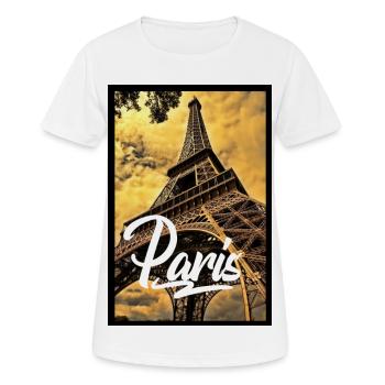 Paris - Frauen T-Shirt atmungsaktiv - Weiß - Vorne - AI Model Female 172 dark (172cm)