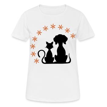 Pets - Women's Breathable T-Shirt - white - Front - AI Model Female 172 dark (172cm)