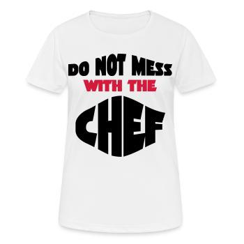 chef - Frauen T-Shirt atmungsaktiv - Weiß - Vorne - AI Model Female 172 dark (172cm)