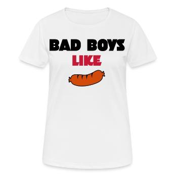 saucisse - T-shirt respirant Femme - blanc - Devant - AI Model Female 172 dark (172cm)