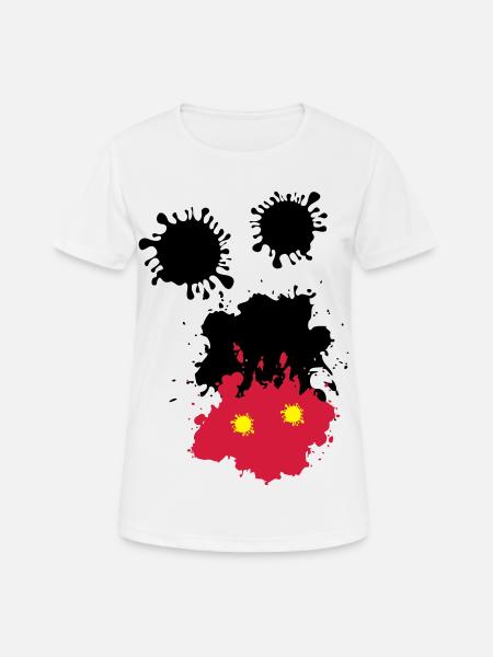 Maus-Spots - Frauen T-Shirt atmungsaktiv - Weiß