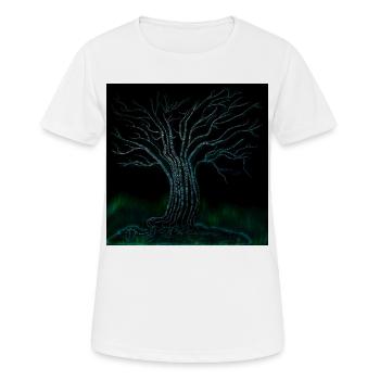 Arbre Binaer Benär - T-shirt respirant Femme - blanc - Devant - AI Model Female 172 dark (172cm)