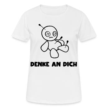 Voodoo Puppe - Frauen T-Shirt atmungsaktiv - Weiß - Vorne - AI Model Female 172 dark (172cm)