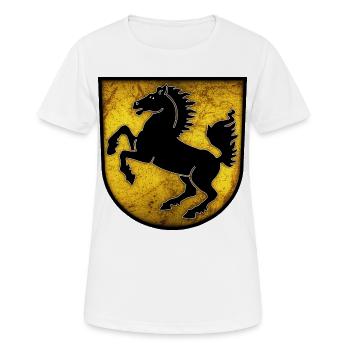 Stuttgart - Armoiries de Stuttgart - T-shirt respirant Femme - blanc - Devant - AI Model Female 172 dark (172cm)