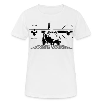 C-130 Hercules - T-shirt respirant Femme - blanc - Devant - AI Model Female 172 dark (172cm)