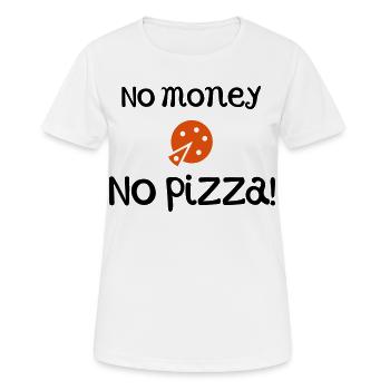 pizza - Frauen T-Shirt atmungsaktiv - Weiß - Vorne - AI Model Female 172 dark (172cm)