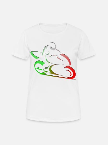 Italy motorcycle biker - Women's Breathable T-Shirt - white