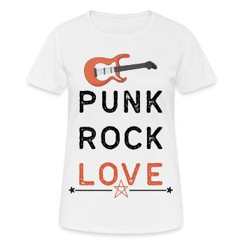 rock - Frauen T-Shirt atmungsaktiv - Weiß - Vorne - AI Model Female 172 dark (172cm)