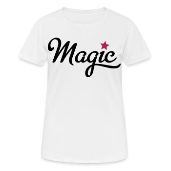 magic - Women's Breathable T-Shirt - white - Front - AI Model Female 172 dark (172cm)
