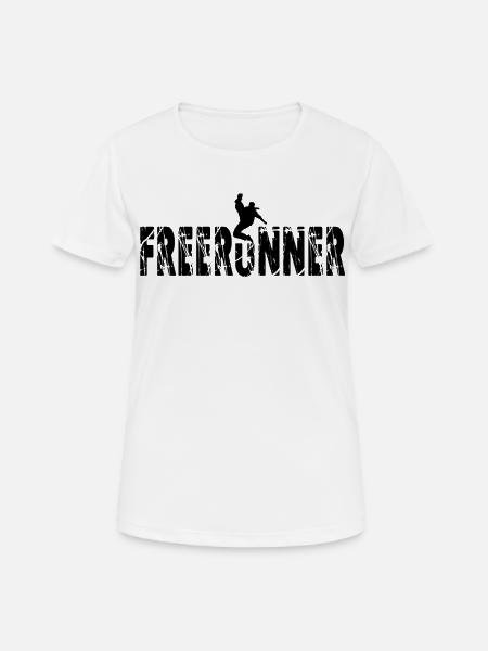 Parkour Free Run athlete - Women's Breathable T-Shirt - white