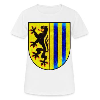 Leipzig - Armoiries de Leipzig - T-shirt respirant Femme - blanc - Devant - AI Model Female 172 dark (172cm)