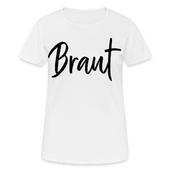 Enterrement de vie de jeune fille - T-shirt respirant Femme - blanc - Devant - AI Model Female 172 dark (172cm)