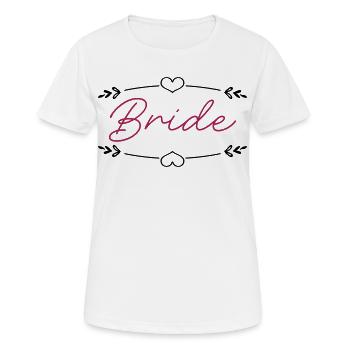 Bride - Women's Breathable T-Shirt - white - Front - AI Model Female 172 dark (172cm)