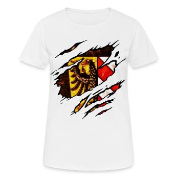 Nuremberg - T-shirt respirant Femme - blanc - Devant - AI Model Female 172 dark (172cm)