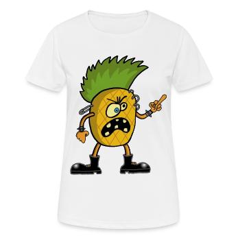 Ananas anarchiste - T-shirt respirant Femme - blanc - Devant - AI Model Female 172 dark (172cm)