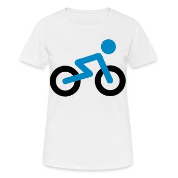 Bicyclette - T-shirt respirant Femme - blanc - Devant - AI Model Female 172 dark (172cm)