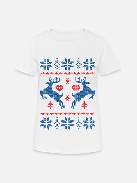 Weihnachten christmas xmas - Frauen T-Shirt atmungsaktiv - Weiß
