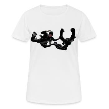 Skydivers - T-shirt respirant Femme - blanc - Devant - AI Model Female 172 dark (172cm)