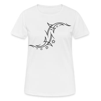 Tribal with stars - Women's Breathable T-Shirt - white - Front - AI Model Female 172 dark (172cm)