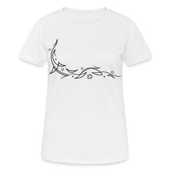 Tribal mit Sternen - Frauen T-Shirt atmungsaktiv - Weiß - Vorne - AI Model Female 172 dark (172cm)