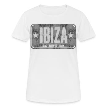 Ibiza Island Destination Design - Women's Breathable T-Shirt - white - Front - AI Model Female 172 dark (172cm)