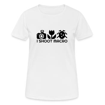 Cadeaux photo étonnants pour les amateurs de photographie - T-shirt respirant Femme - blanc - Devant - AI Model Female 172 dark (172cm)