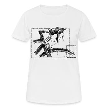 Racing bicycle - T-shirt respirant Femme - blanc - Devant - AI Model Female 172 dark (172cm)