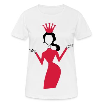 woman - Women's Breathable T-Shirt - white - Front - AI Model Female 172 dark (172cm)