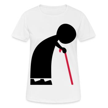 grandma - Women's Breathable T-Shirt - white - Front - AI Model Female 172 dark (172cm)