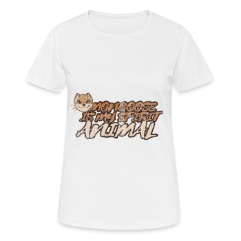 Mangouste - T-shirt respirant Femme - blanc - Devant - AI Model Female 172 dark (172cm)