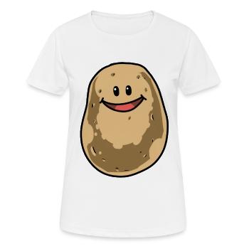 Kartoffel Kartoffeln Gemüse Nahrungsmittel Speise - Frauen T-Shirt atmungsaktiv - Weiß - Vorne - AI Model Female 172 dark (172cm)