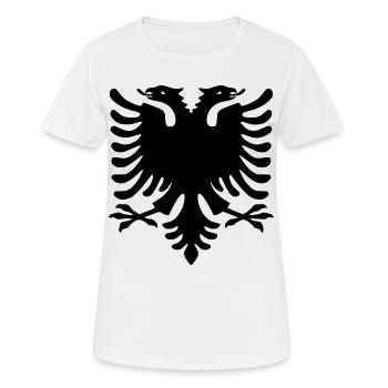 albania_2019 - Frauen T-Shirt atmungsaktiv - Weiß - Vorne - AI Model Female 172 dark (172cm)
