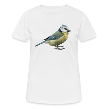 Blue tit 2 - Women's Breathable T-Shirt - white - Front - AI Model Female 172 dark (172cm)