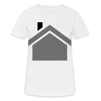 house - Women's Breathable T-Shirt - white - Front - AI Model Female 172 dark (172cm)