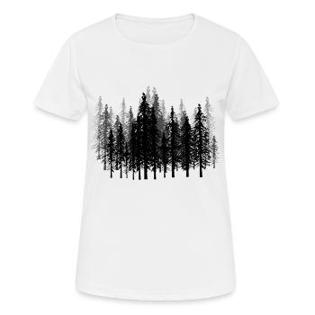 Wald Wälder Förster Jäger Geschenkidee Camping - Frauen T-Shirt atmungsaktiv - Weiß - Vorne - AI Model Female 172 dark (172cm)